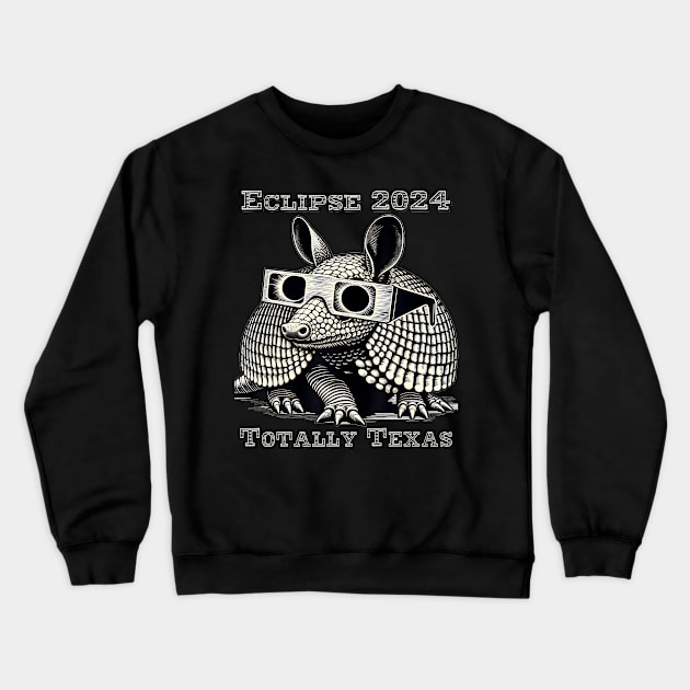 Eclipse 2024 Totally Texas Crewneck Sweatshirt by SanJKaka